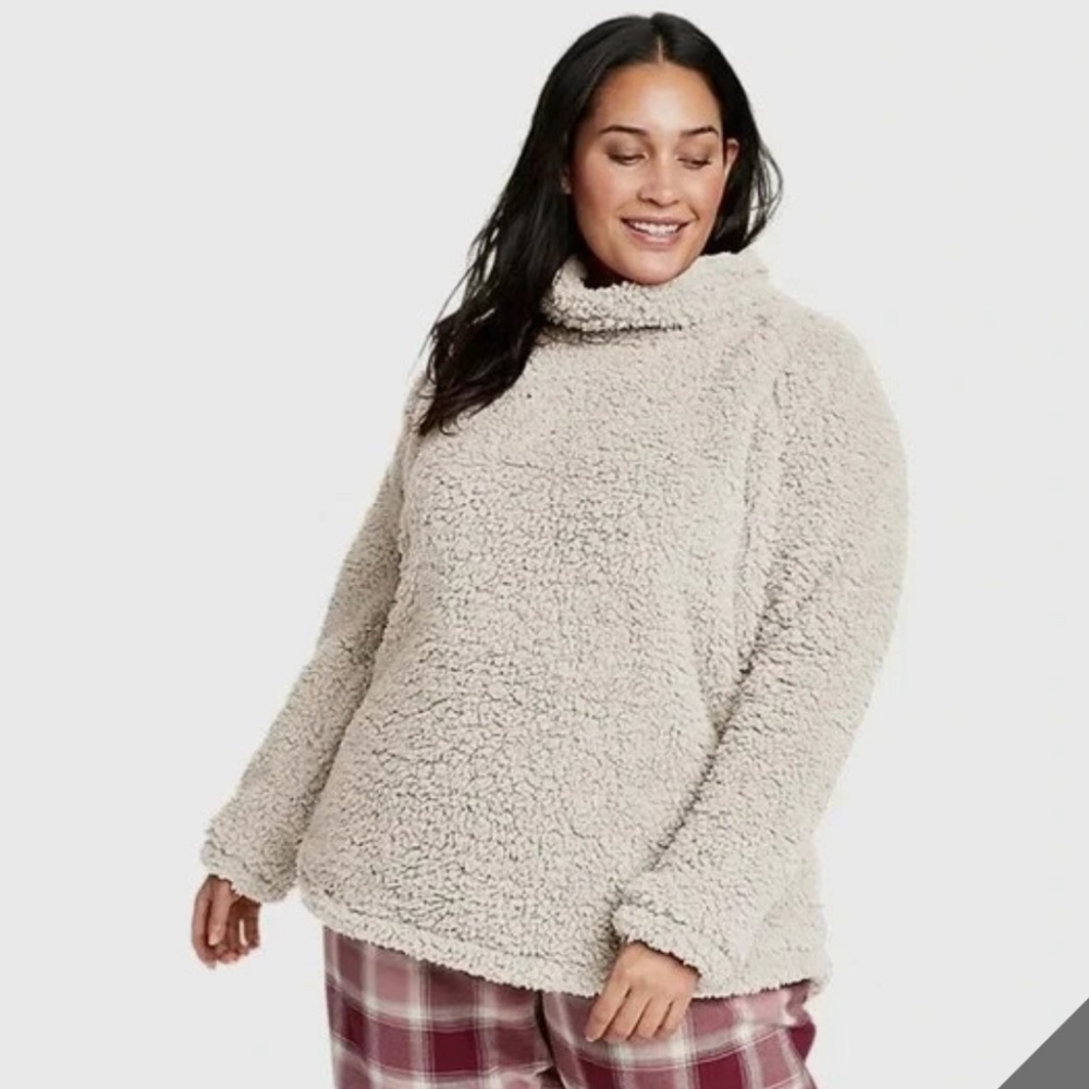NWT Eddie Bauer Women's Sherpa or Teddy Sweater
